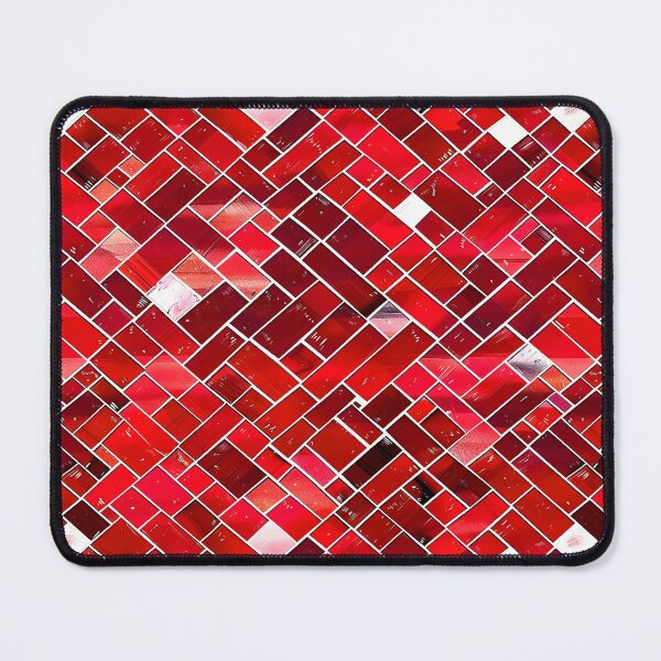 Item preview, Red Tile Pattern designed and sold by ArtbyAiGallery.