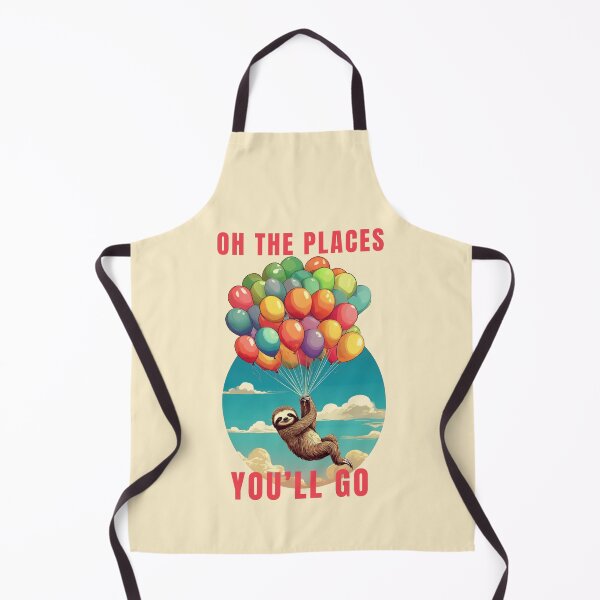 Item preview, Balloon Sloth travel quotes Cute illustration animal lovers designed and sold by La Loca.