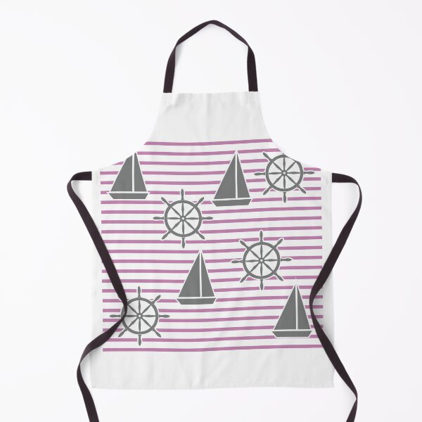 Item preview, Yacht on the waves - sea symbols / magenta designed and sold by My-fake-places.