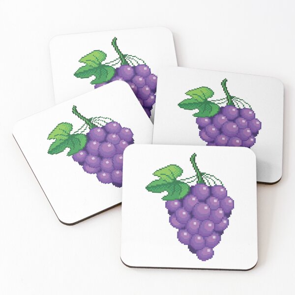 Item preview, Pixelate Grapes Sticker Art designed and sold by AbuBabaStickers.
