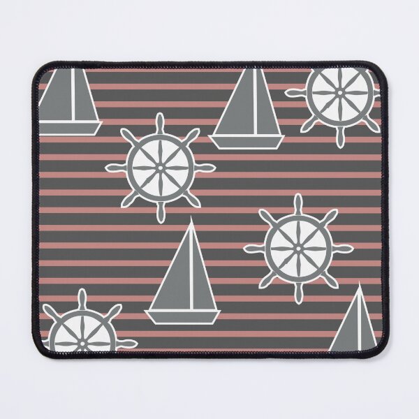 Item preview, Yacht on the waves - sea symbols / red designed and sold by My-fake-places.