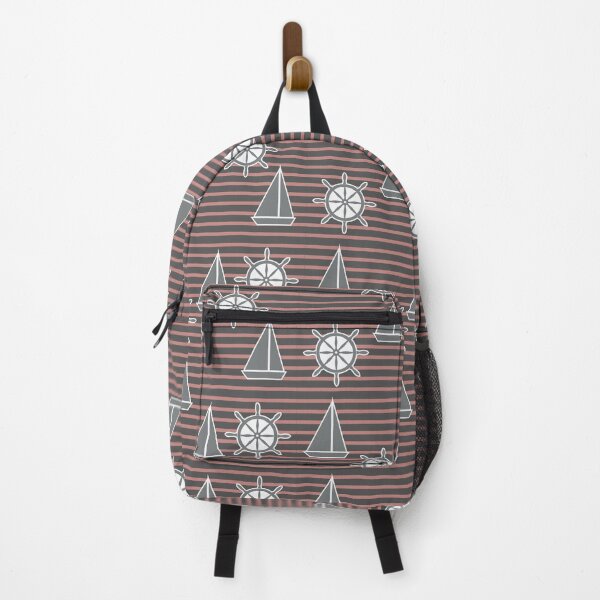 Item preview, Yacht on the waves - sea symbols / red designed and sold by My-fake-places.