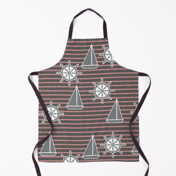 Item preview, Yacht on the waves - sea symbols / red designed and sold by My-fake-places.