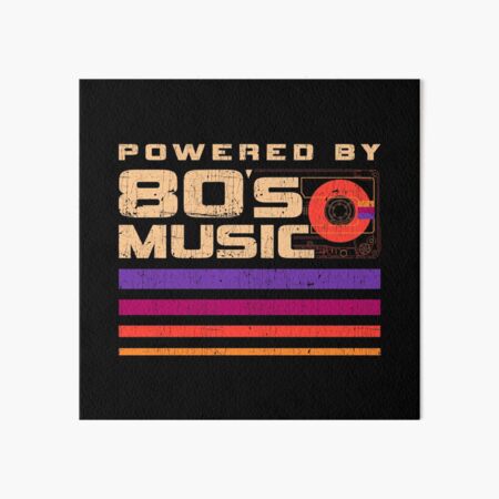 Artikel-Vorschau von Unterstützt von der Musik der 80er, designt und verkauft von sachpica.