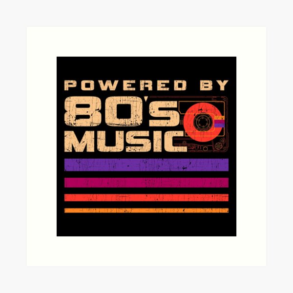Artikel-Vorschau von Unterstützt von der Musik der 80er, designt und verkauft von sachpica.