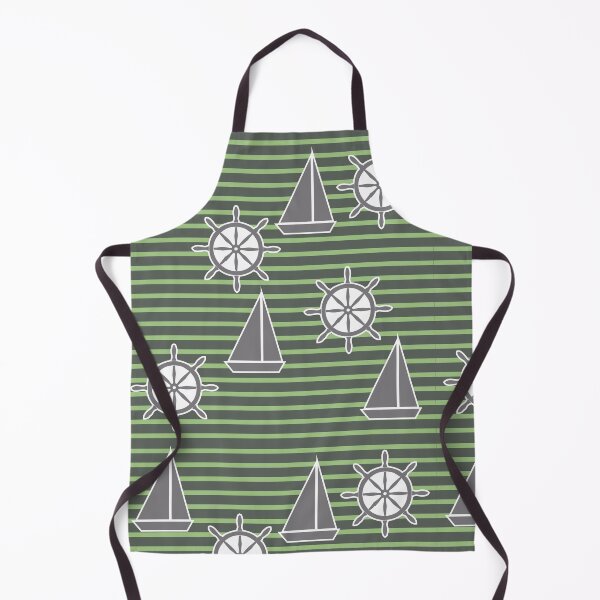 Item preview, Yacht on the waves - sea symbols / green designed and sold by My-fake-places.