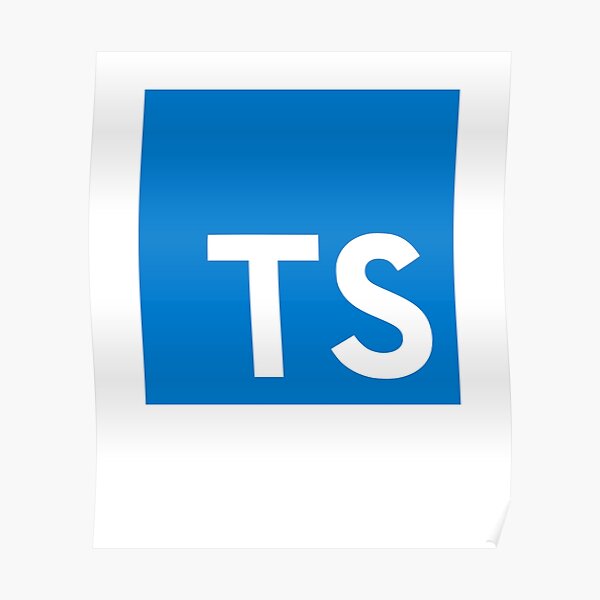 Typescript Official Logo Posters | Redbubble