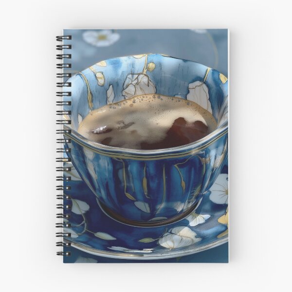 Item preview, blue tea cup designed and sold by PricklyPeanut.