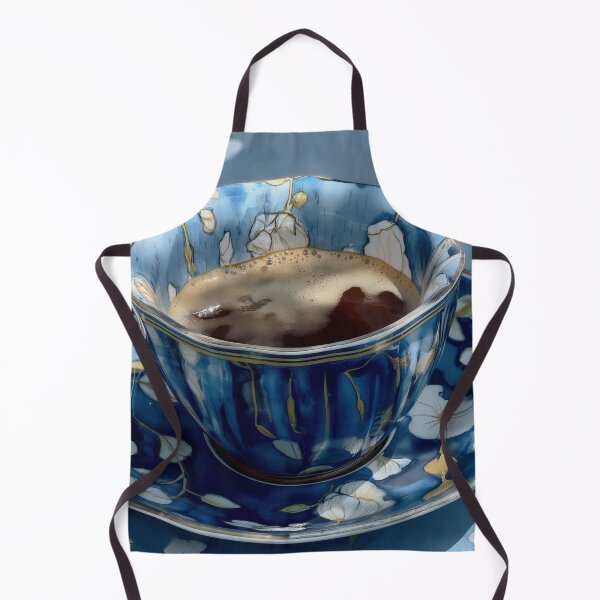 Item preview, blue tea cup designed and sold by PricklyPeanut.