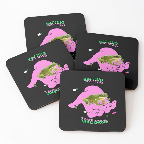 Item preview, Eat Bug Take Drug Frog Eat The Bugs Meme designed and sold by IsitTrue.