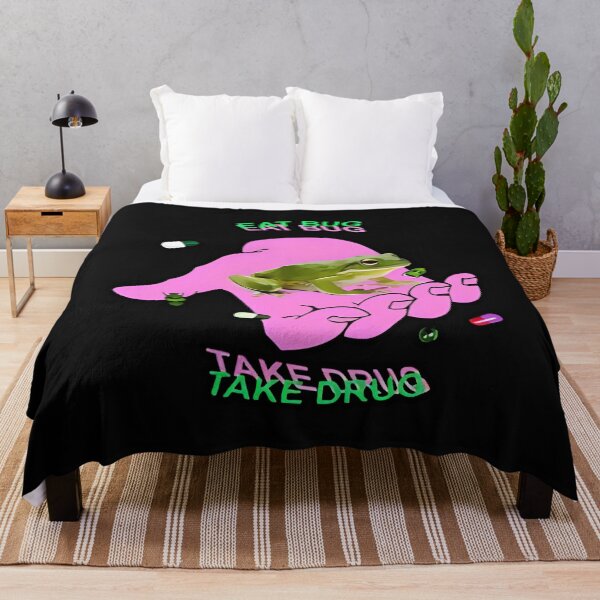Item preview, Eat Bug Take Drug Frog Eat The Bugs Meme designed and sold by IsitTrue.