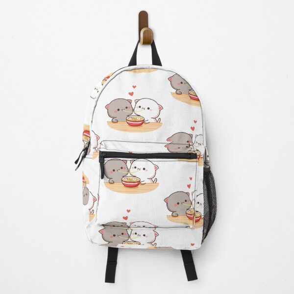 Item preview, Mochi Peach goma cat eating  designed and sold by ThePurplePrints.