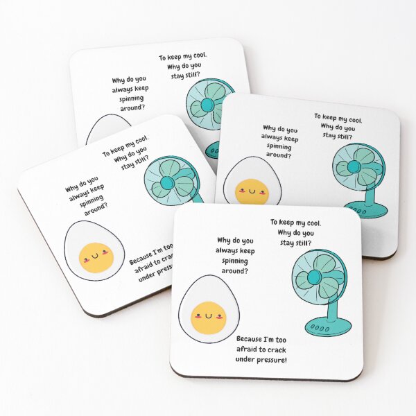 Item preview, Egg and electric fan joke designed and sold by KraftyKandice.