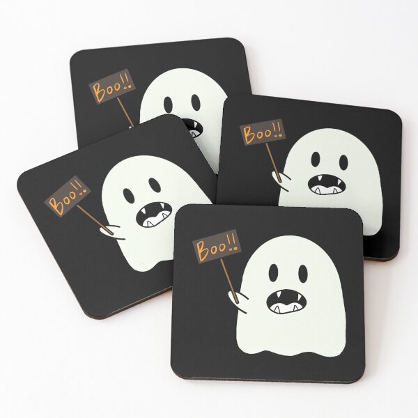 Item preview, Boo!! Spooky Ghost Halloween Men Women Minimal T-Shirt, Groovy Halloween Spooky Ghost Apparel, Cute Halloween Spooky Ghost Monster Mouth Design! designed and sold by Viran-Designs.