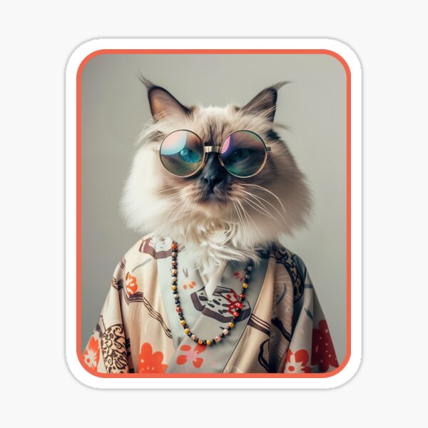 Item preview, Ragdoll Cat, My Pet in Kimono designed and sold by MonicaGoDesign.