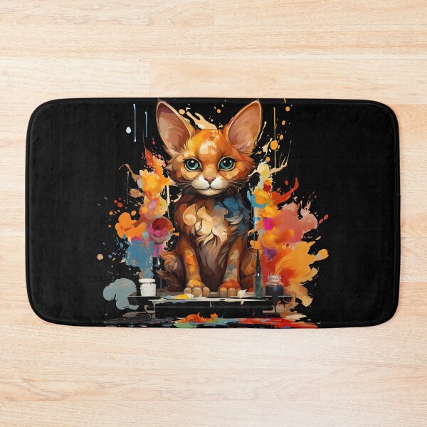 Item preview, Abyssinian Cat Paiting Cat Art designed and sold by Animalistawear.