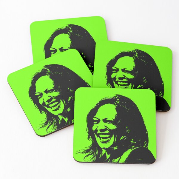 Item preview, Kamala laughing on brat green designed and sold by Thelittlelord.