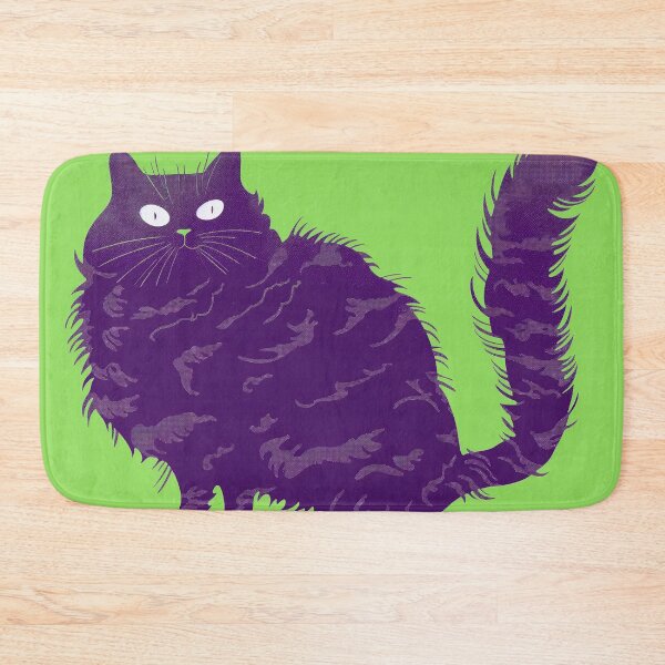Item preview, purple cat designed and sold by PricklyPeanut.