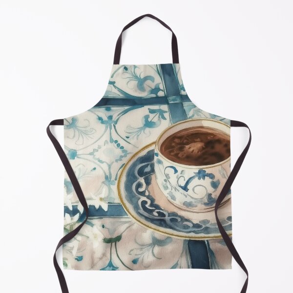 Item preview, blue tea cup designed and sold by PricklyPeanut.