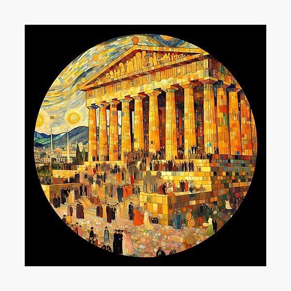 Item preview, Discover the Majesty of the Parthenon in Athens, Greece - Unique Art and Merchandise designed and sold by OzzFrequency.
