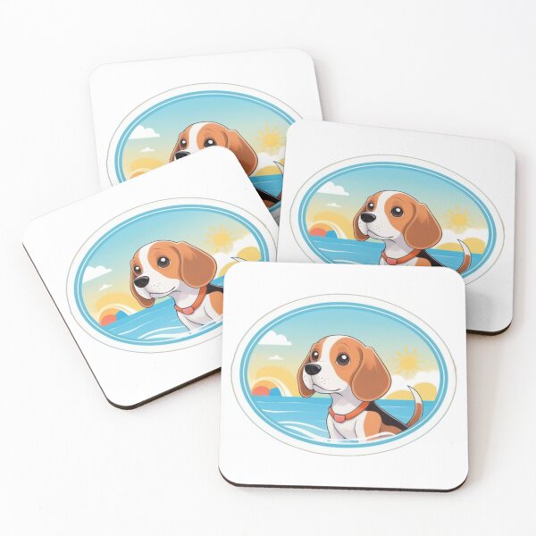 Item preview, Beachside Beagle Bliss designed and sold by NeatThingLover.