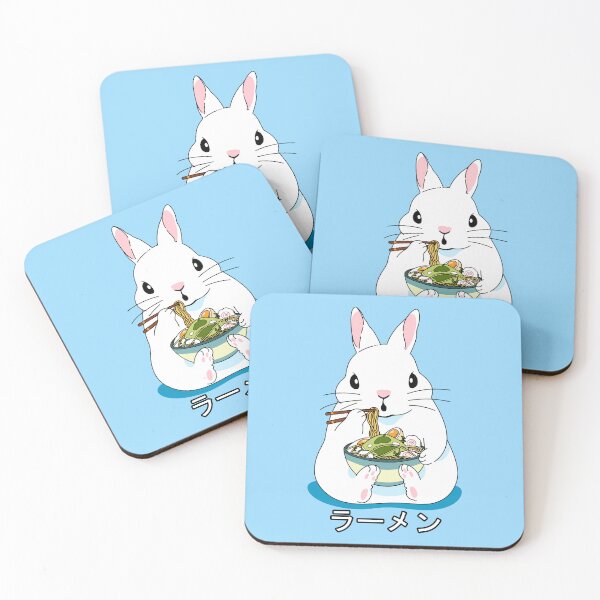 Item preview, Bunny eats ramen designed and sold by DmitriM.