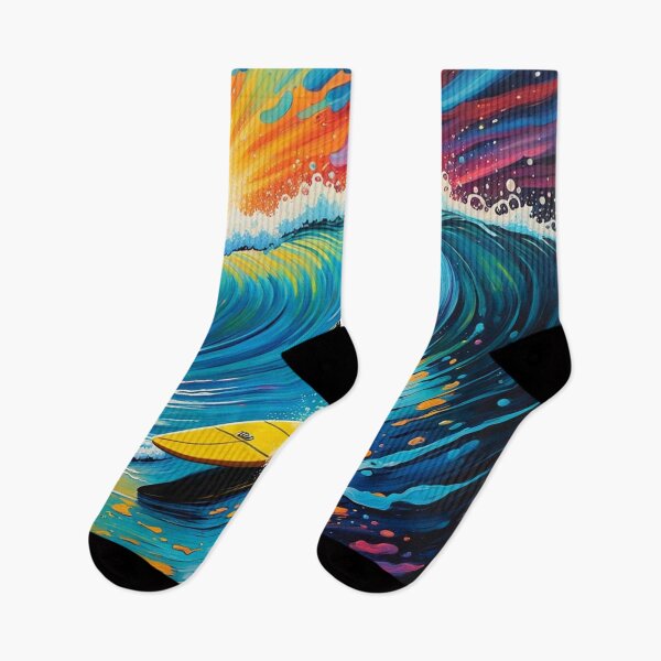 Item preview, Surfing Colorful Fantasy Art designed and sold by Simplybe1.