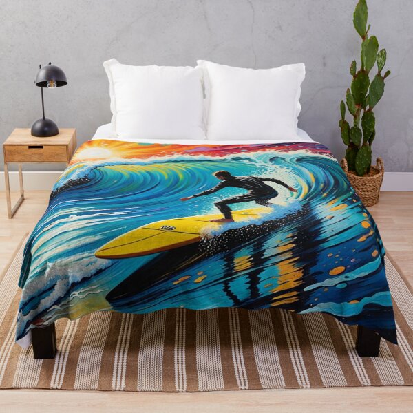 Item preview, Surfing Colorful Fantasy Art designed and sold by Simplybe1.