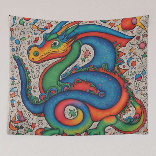 Item preview, Koiko A Vibrant Dragon designed and sold by Owl-o-the-wisp.
