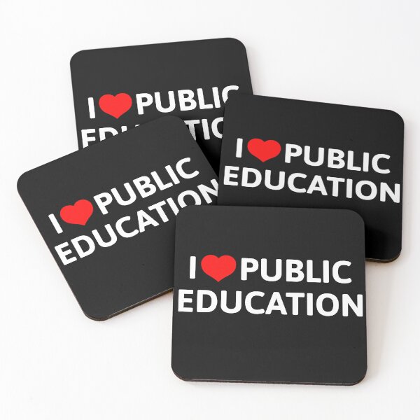 Item preview, I Love Public Education Support Message for Teachers designed and sold by NUMAcreations.