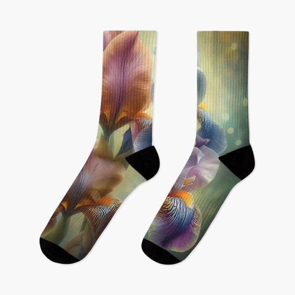 Item preview, Multicolor Iris Flowers designed and sold by CattyCornerPOD.