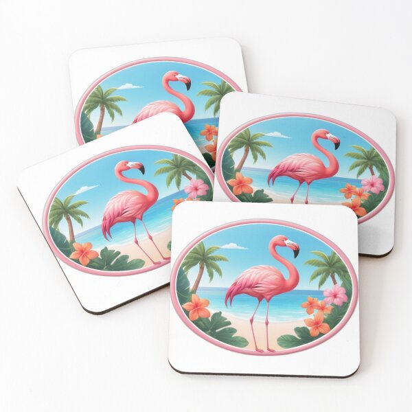 Item preview, Beachside Flamingo Bliss designed and sold by NeatThingLover.
