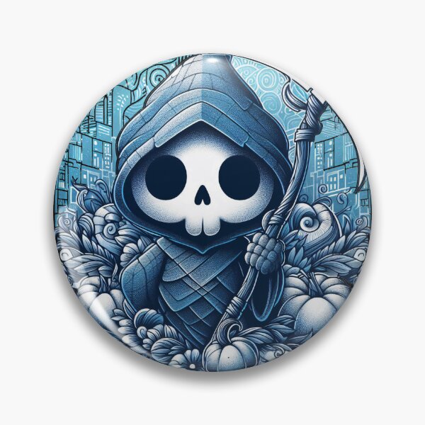 Item preview, Grim Reaper in Floral Haven - Monochrome designed and sold by zoughlal.