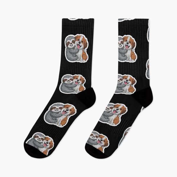 Item preview, Cute Sloth and Dog Friendship for Pug Lover designed and sold by Laugh-Lines.