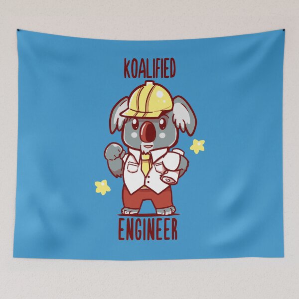 Item preview, Koalified Engineer - Koala Animal Pun Shirt designed and sold by TechraNova.