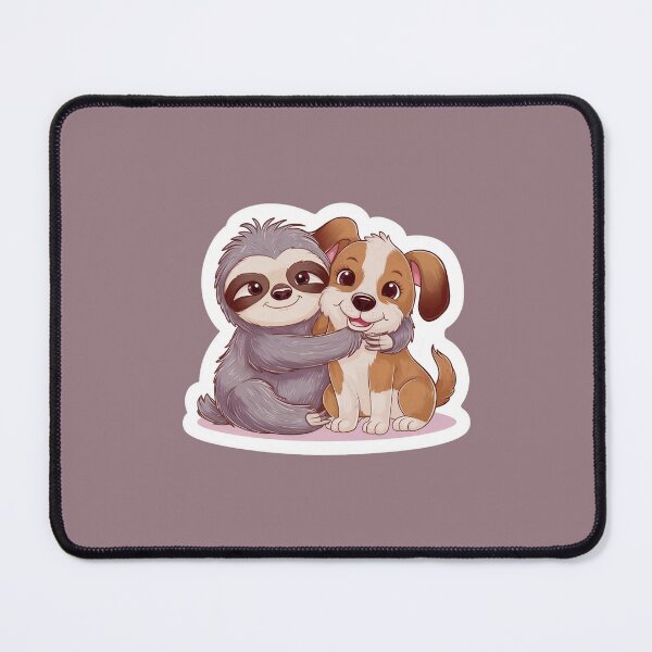 Item preview, Cute Sloth and Dog Friendship for Pug Lover designed and sold by Laugh-Lines.