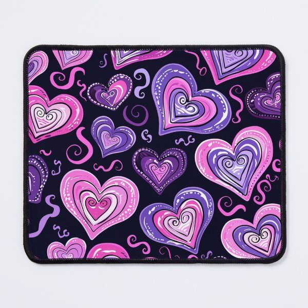 Item preview, Charming Hearts on Black designed and sold by mittie101.