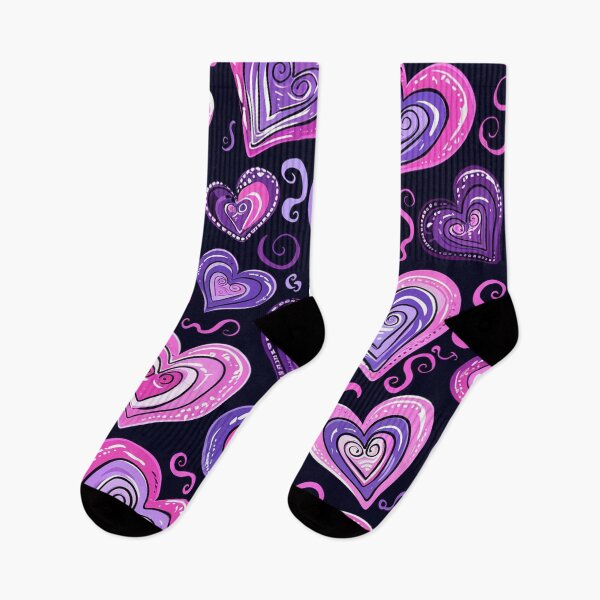 Item preview, Charming Hearts on Black designed and sold by mittie101.