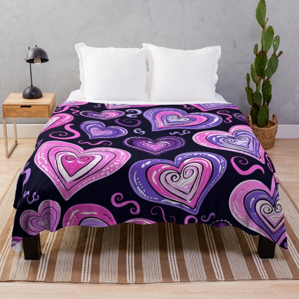 Item preview, Charming Hearts on Black designed and sold by mittie101.