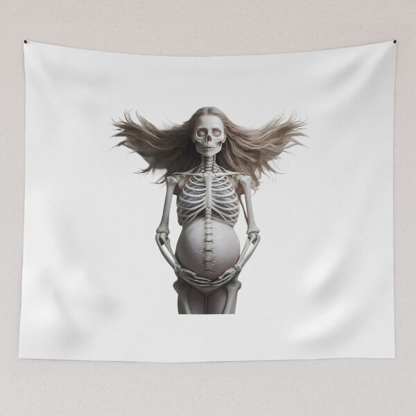 Item preview, Woman Pregnant Skeleton Halloween Pregnancy Announcement designed and sold by clothesy7.