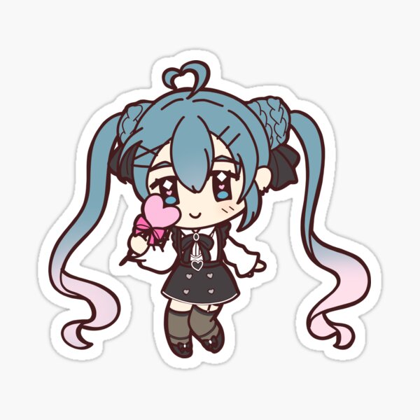 Item preview, Hatsune Miku jirai kei chibi designed and sold by keke-illus.