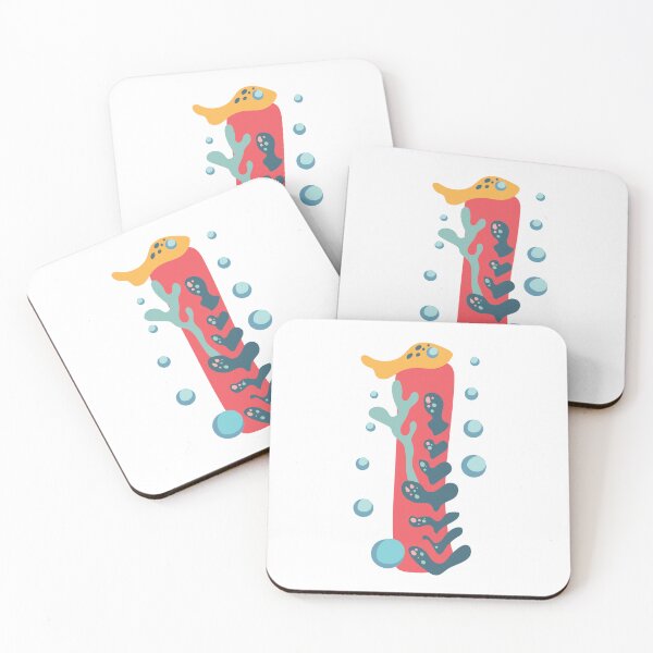 Item preview, I - Coral underwater letter for names starting with I designed and sold by Deepness2023.