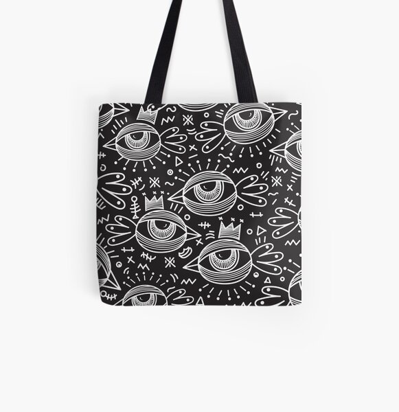 Black Birds Eye VIew - Monsthree All Over Print Tote Bag