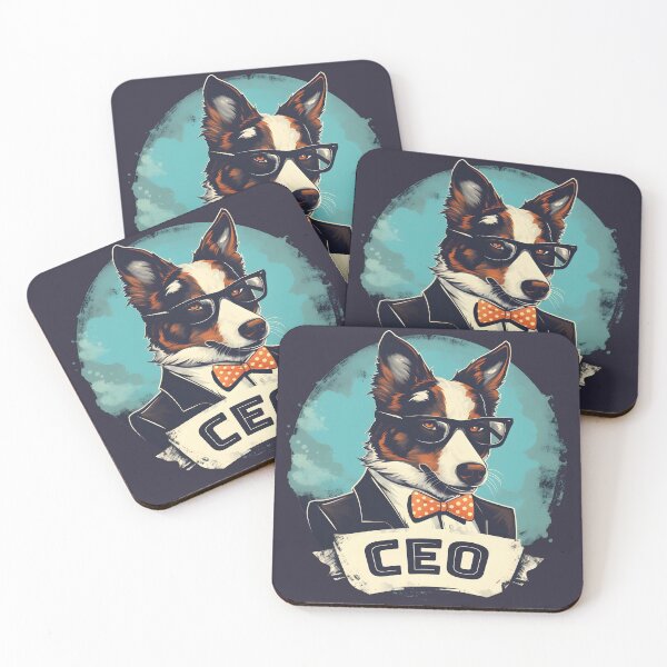 Item preview, Border Collie Dog With Suit and Tie CEO designed and sold by Animalistawear.