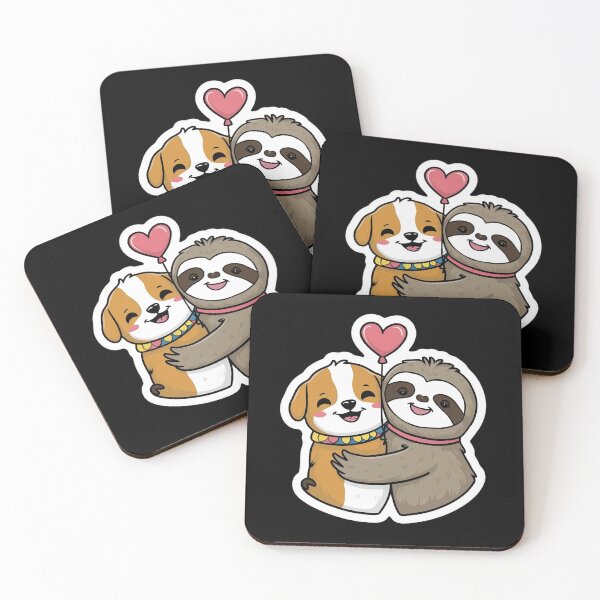 Item preview, Cute Sloth and pug Friendship for Pug Lover designed and sold by Laugh-Lines.