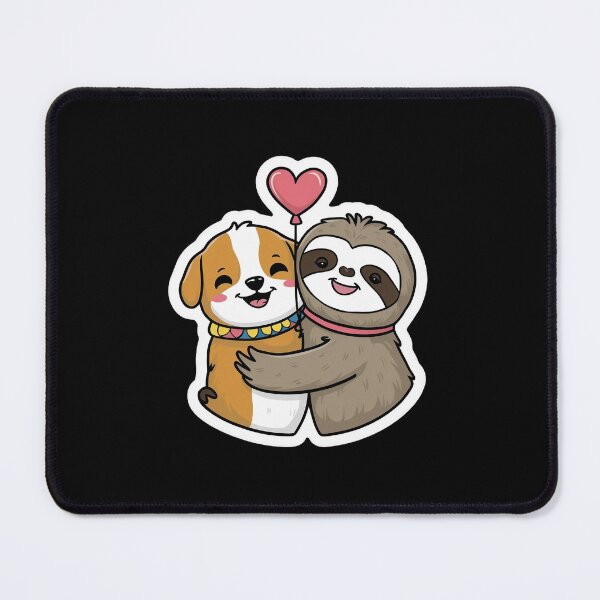 Item preview, Cute Sloth and pug Friendship for Pug Lover designed and sold by Laugh-Lines.