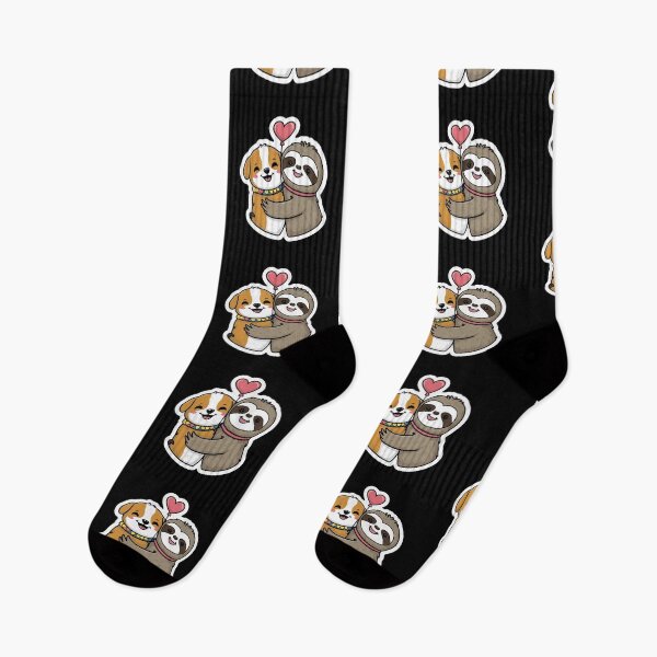 Item preview, Cute Sloth and pug Friendship for Pug Lover designed and sold by Laugh-Lines.