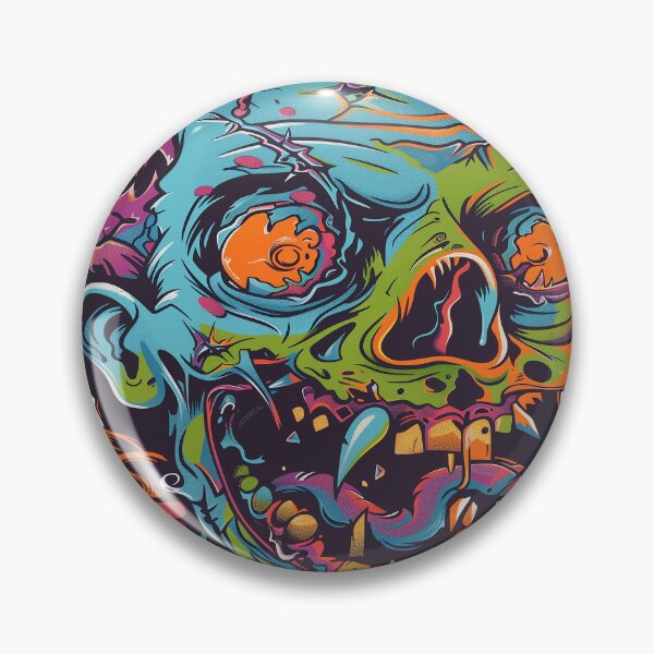 Item preview, Colorful Retro Vintage Zombie Design designed and sold by nomiraclehere.