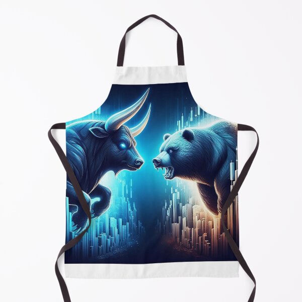 Item preview, Bull vs. Bear stock Market Clash (bullish vs bearish) designed and sold by LeStudioSHB.