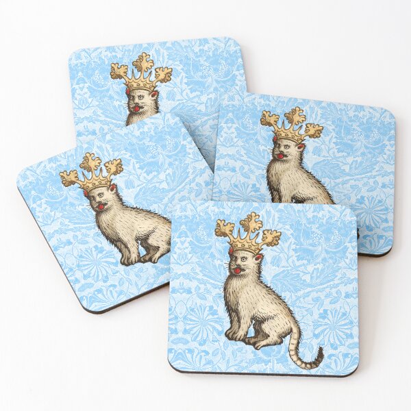 Item preview, Sassy Medieval Royal Cat with a Gold Crown designed and sold by Pixelchicken.
